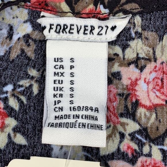 Forever Twenty One NWT Dress Floral Print Multicolor Adjustable Straps Size S - Picture 11 of 13